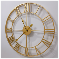 IRONVINTAGE – Silent Metal Wall Clock with Industrial Vintage Design