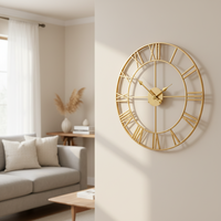 IRONVINTAGE – Silent Metal Wall Clock with Industrial Vintage Design