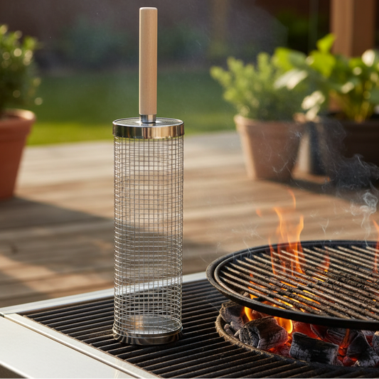 SIZZLEFLOW – BBQ Grill Basket for Smooth Flipping & Cooking Control