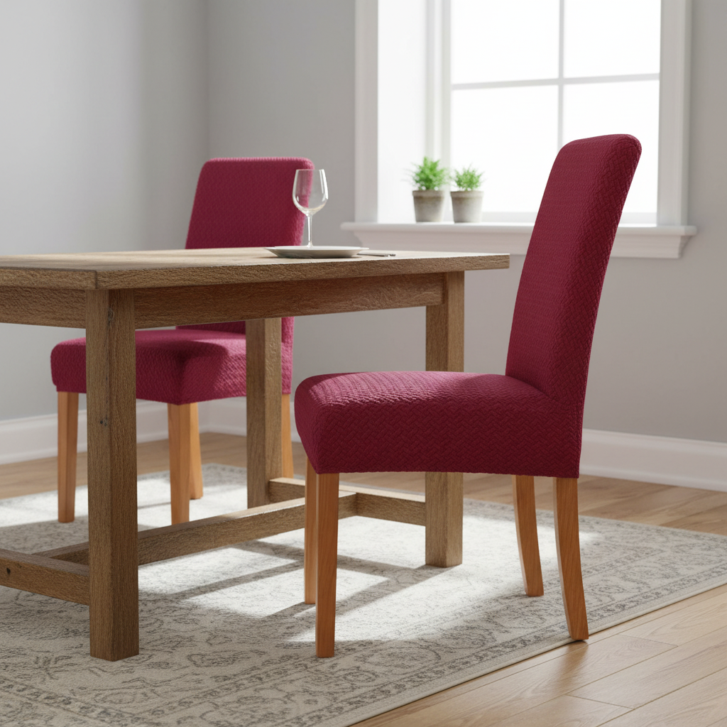 VELVORAFIT - Stretch velvet chair covers for elegant dining spaces