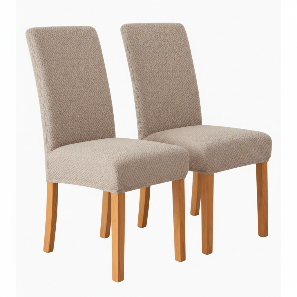 VELVORAFIT - Stretch velvet chair covers for elegant dining spaces