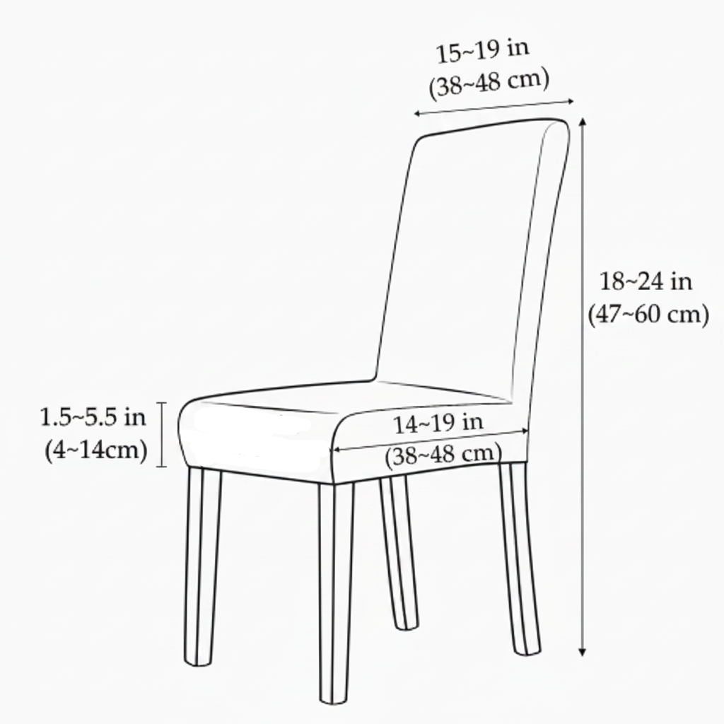 VELVORAFIT - Stretch velvet chair covers for elegant dining spaces