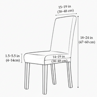 VELVORAFIT - Stretch velvet chair covers for elegant dining spaces