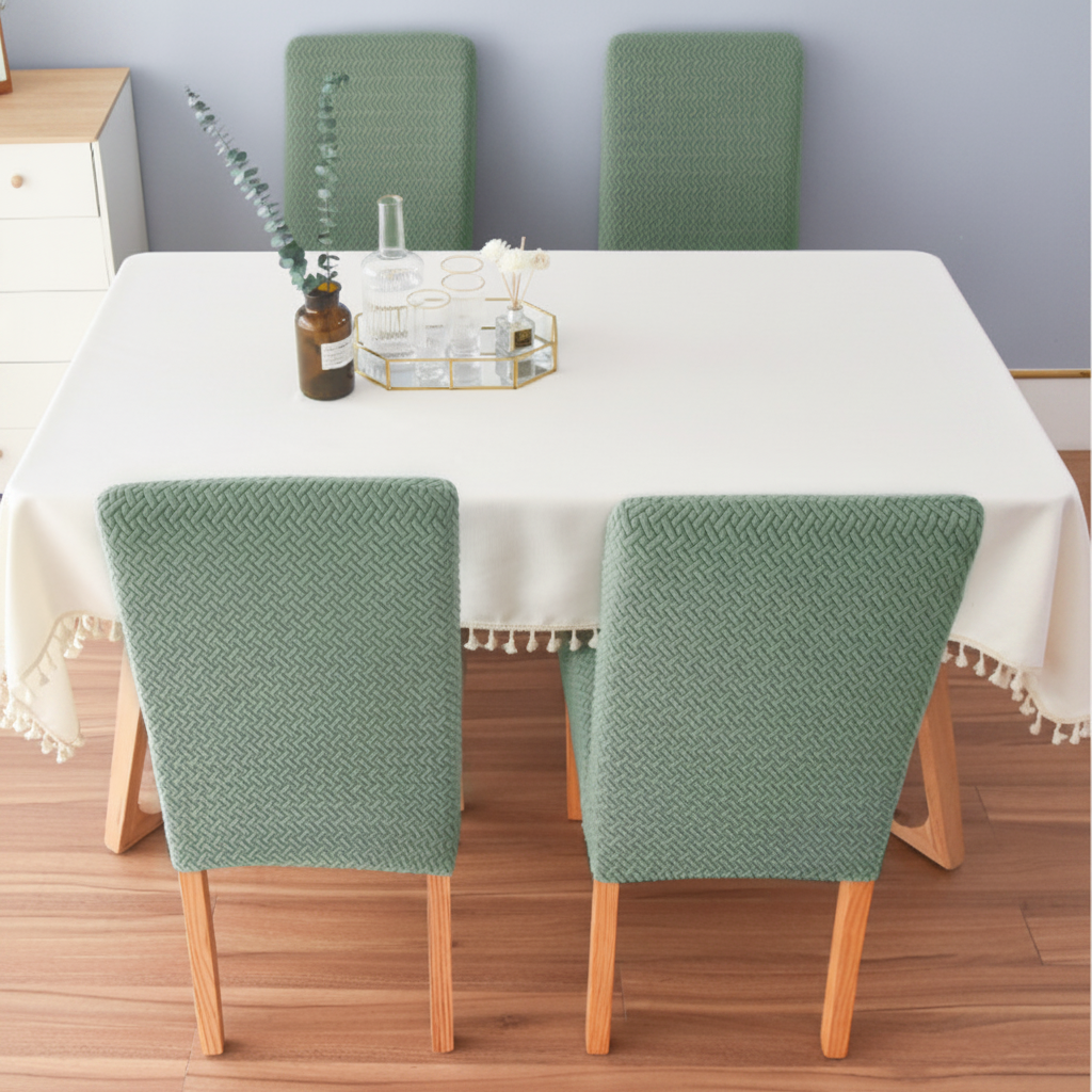 VELVORAFIT - Stretch velvet chair covers for elegant dining spaces