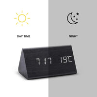 TEMPTICK – LED-vækkeur med temperaturvisning