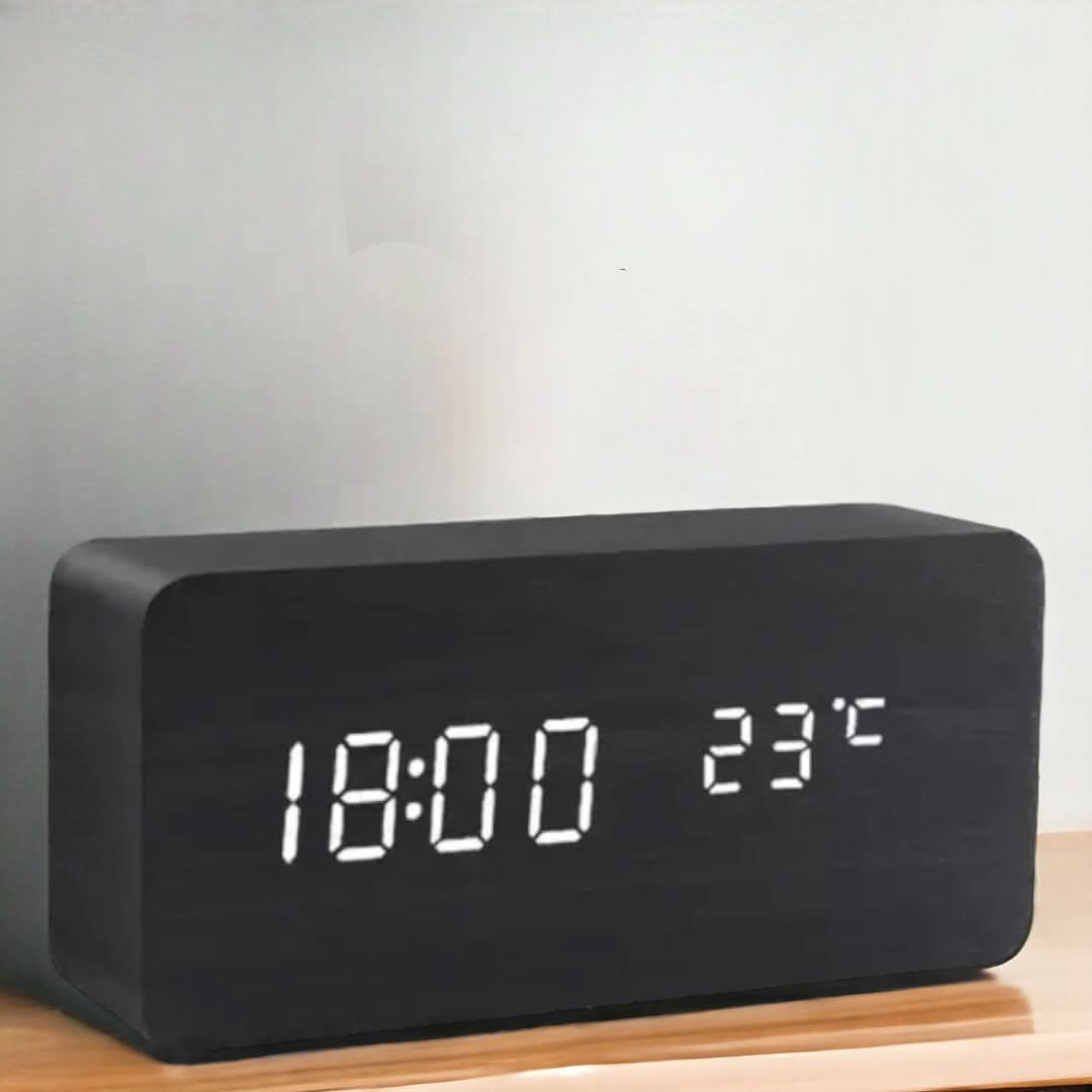TEMPTICK – LED-vækkeur med temperaturvisning
