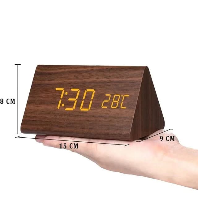 TEMPTICK – LED-vækkeur med temperaturvisning