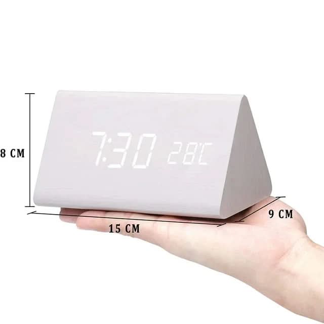 TEMPTICK – LED-vækkeur med temperaturvisning