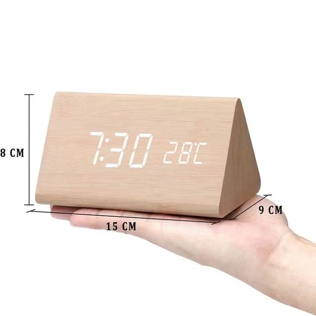 TEMPTICK – LED-vækkeur med temperaturvisning