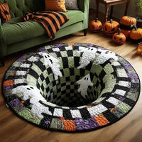 VOIDSPIRA – 3D Vortex Halloween Rug with Haunting Depth