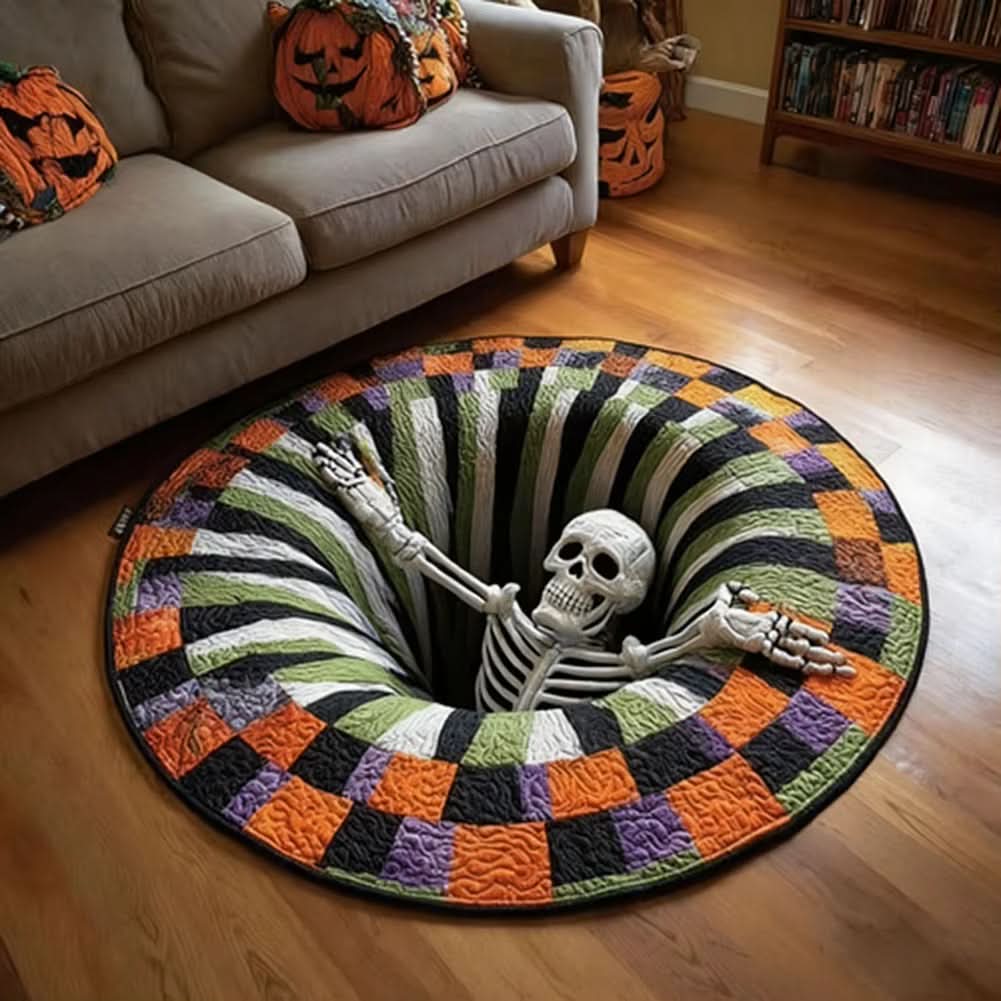 VOIDSPIRA – 3D Vortex Halloween Rug with Haunting Depth