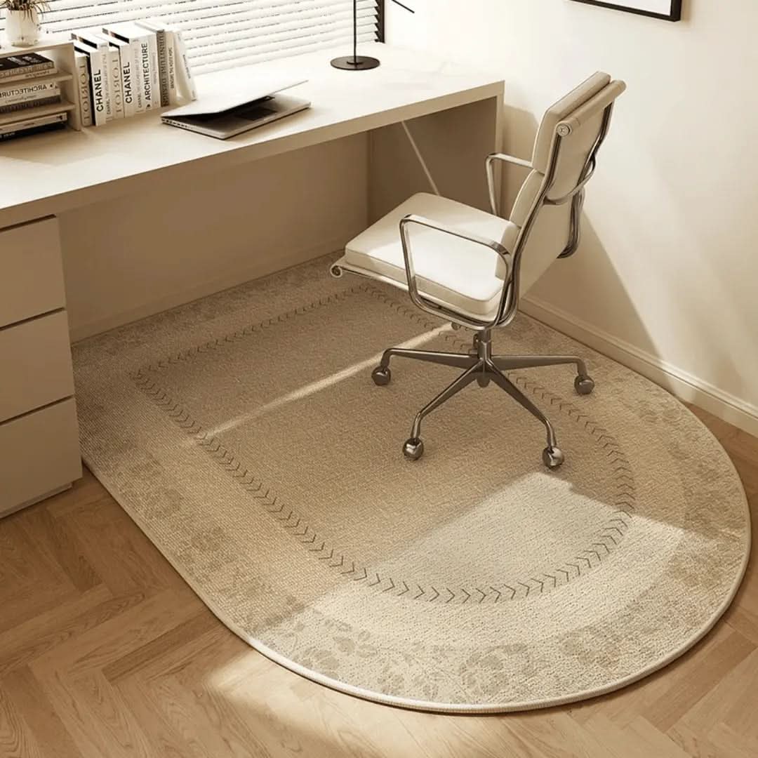 FLORENIA – Geometric Office Chair Mat for Stylish Workspace Coverage