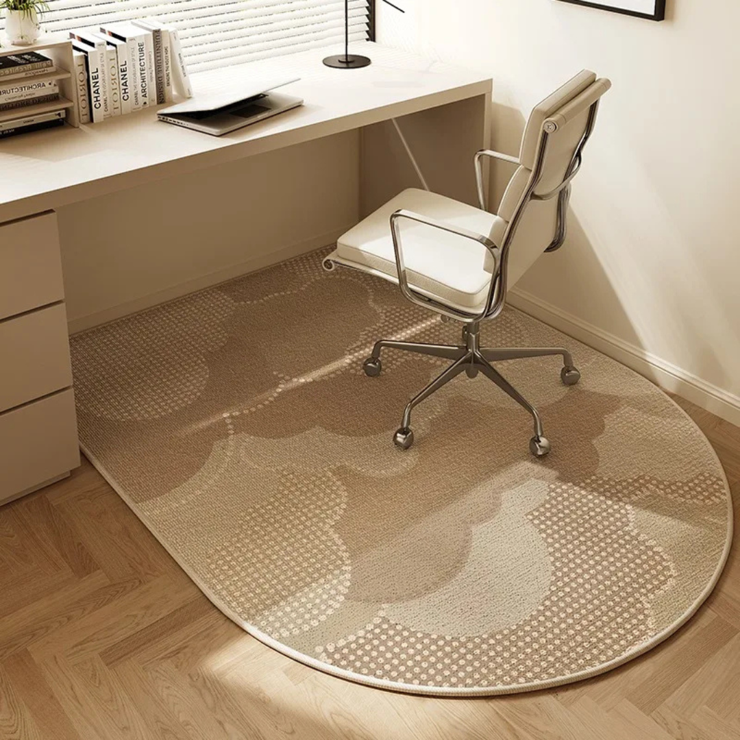 FLORENIA – Geometric Office Chair Mat for Stylish Workspace Coverage