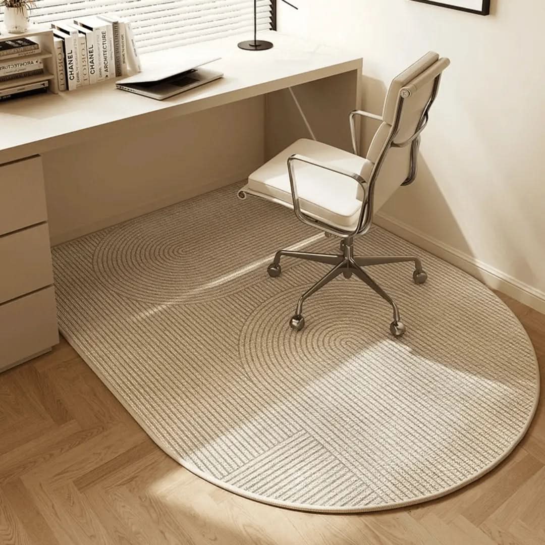 FLORENIA – Geometric Office Chair Mat for Stylish Workspace Coverage