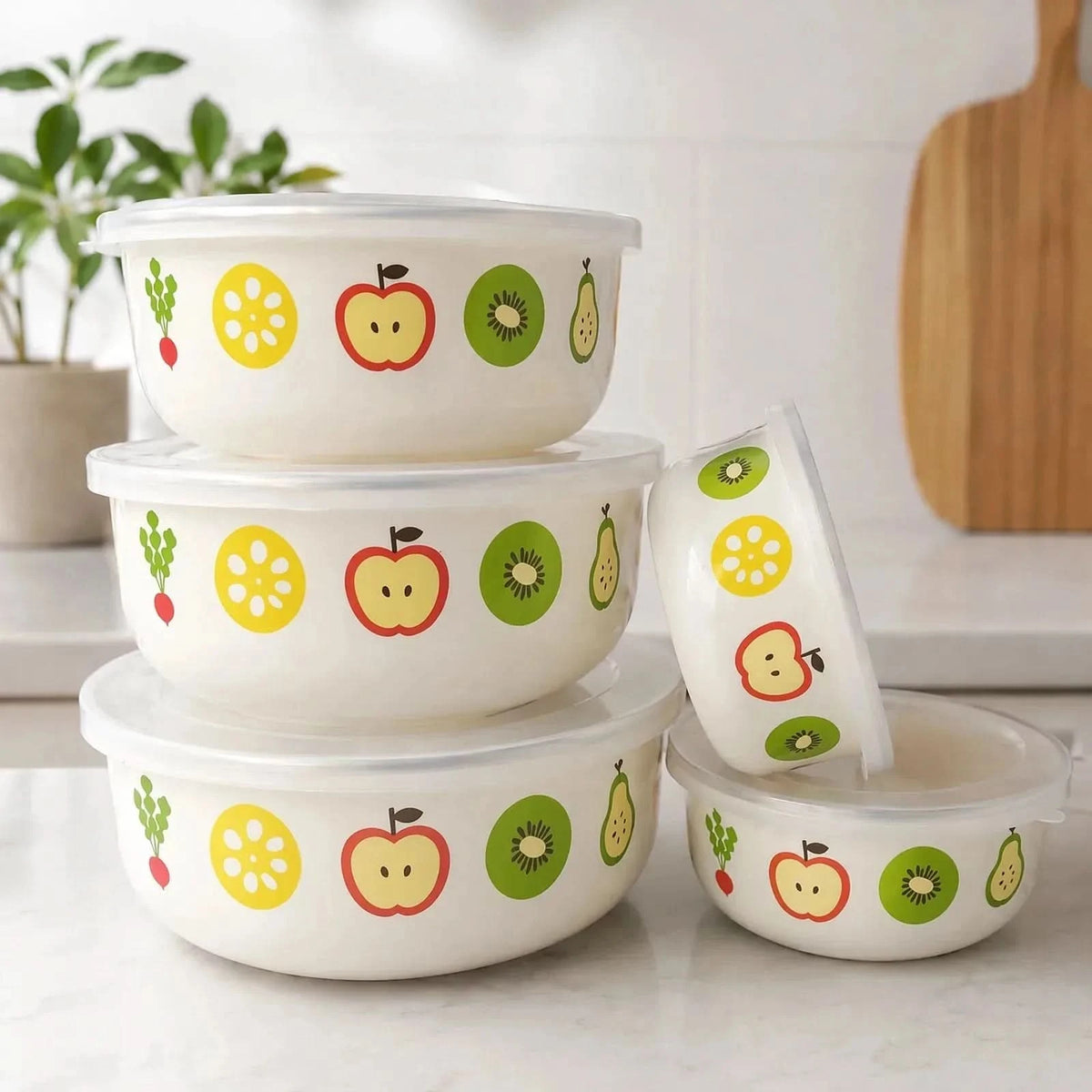 STORELLE – Bowl Storage Set with Lids for Everyday Convenience