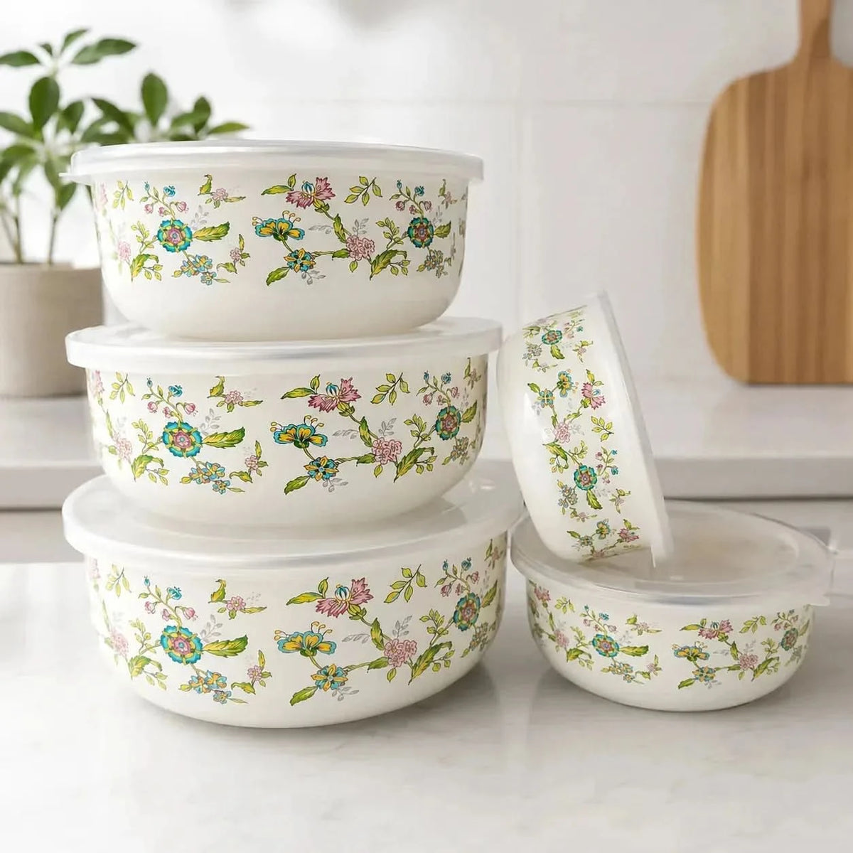 STORELLE – Bowl Storage Set with Lids for Everyday Convenience