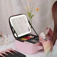 GLOWTOTE – LED Mirror Cosmetic Bag for Organized Beauty Essentials