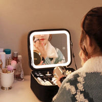 GLOWTOTE – LED Mirror Cosmetic Bag for Organized Beauty Essentials