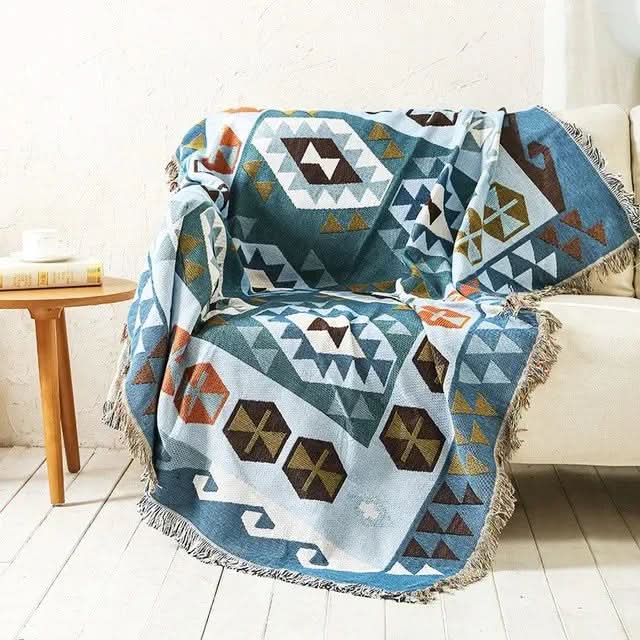 FRINGZELIXA – Ριχτάρι Boho με σχέδια για ξεχωριστή διακόσμηση καναπέ