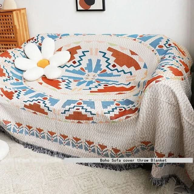 FRINGZELIXA – Ριχτάρι Boho με σχέδια για ξεχωριστή διακόσμηση καναπέ