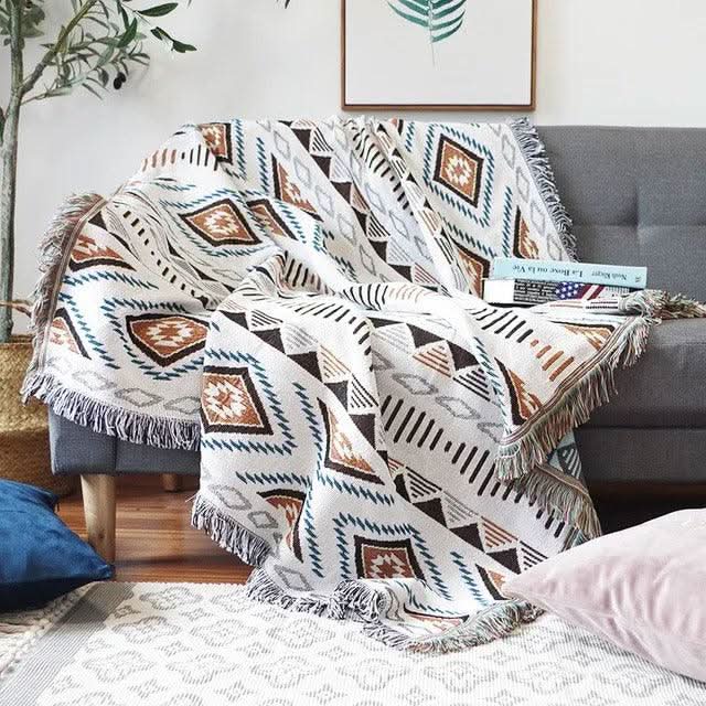 FRINGZELIXA – Ριχτάρι Boho με σχέδια για ξεχωριστή διακόσμηση καναπέ