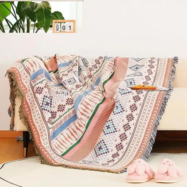 FRINGZELIXA – Ριχτάρι Boho με σχέδια για ξεχωριστή διακόσμηση καναπέ