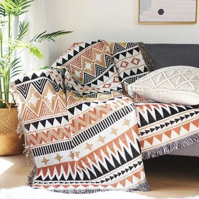 FRINGZELIXA – Ριχτάρι Boho με σχέδια για ξεχωριστή διακόσμηση καναπέ