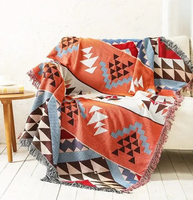 FRINGZELIXA – Ριχτάρι Boho με σχέδια για ξεχωριστή διακόσμηση καναπέ