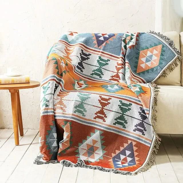 FRINGZELIXA – Ριχτάρι Boho με σχέδια για ξεχωριστή διακόσμηση καναπέ