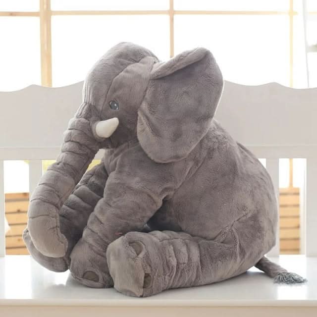 SOFTUSK - Plush elephant cushion designed for cozy comfort and decorative relaxation