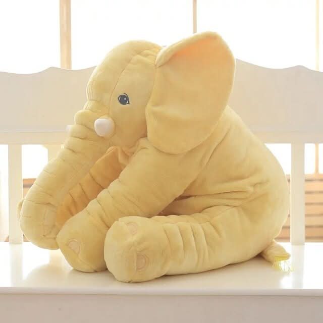 SOFTUSK - Plush elephant cushion designed for cozy comfort and decorative relaxation