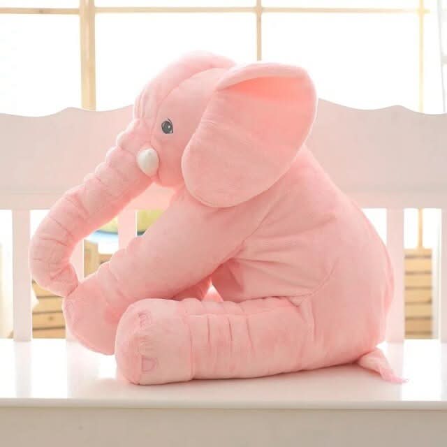 SOFTUSK - Plush elephant cushion designed for cozy comfort and decorative relaxation