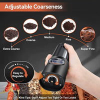 GRINDORA – Rechargeable Electric Salt and Pepper Mill Set