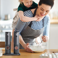 GRINDORA – Rechargeable Electric Salt and Pepper Mill Set