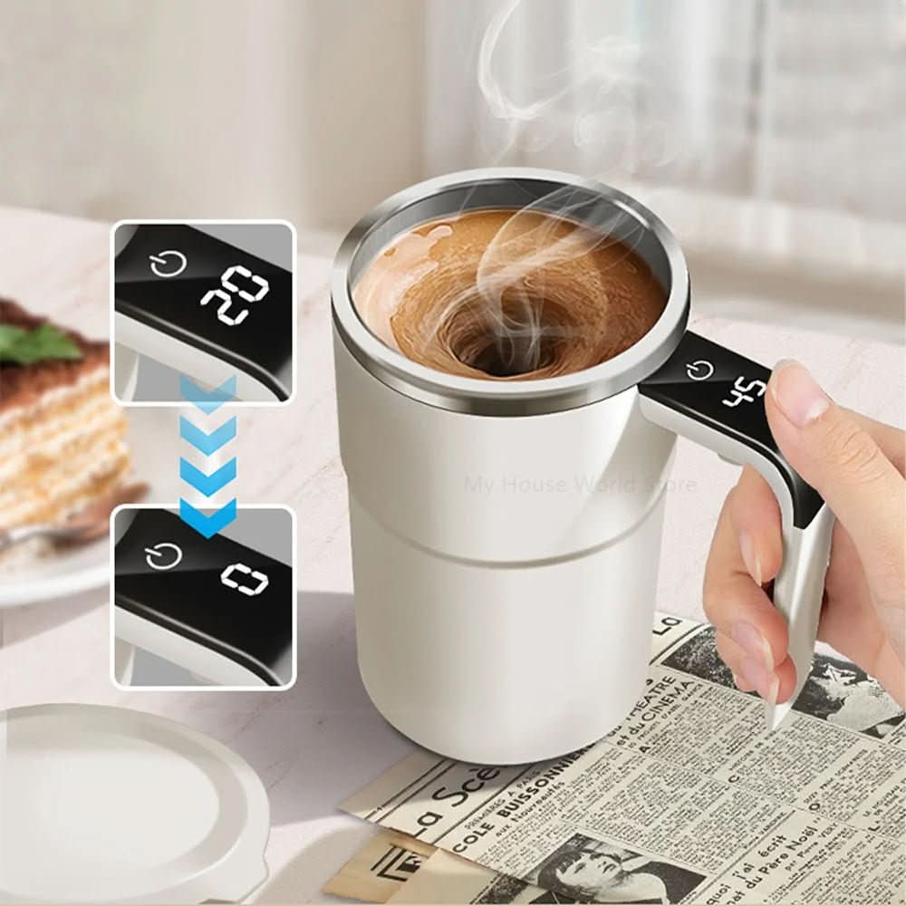 MUGWHIRL – Selvrørende kaffekrus til praktisk blanding af drikkevarer