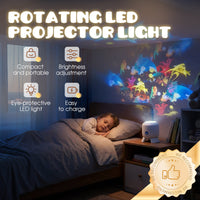 LUMIVORTEX – Drehender LED-Projektor für eine eindrucksvolle Raumstimmung