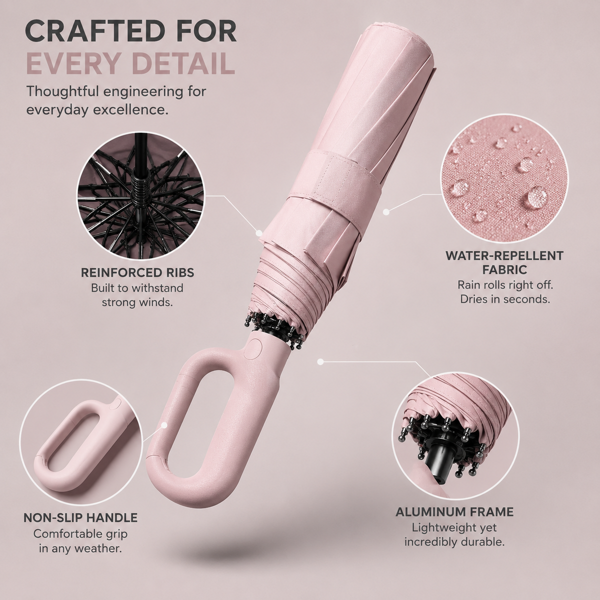 STORMELIX – Automatic Umbrella for Reliable Sun and Rain Protection