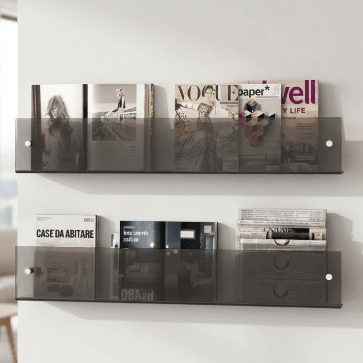 MODURACK – Minimalist Magazine Wall Mount Display Rack