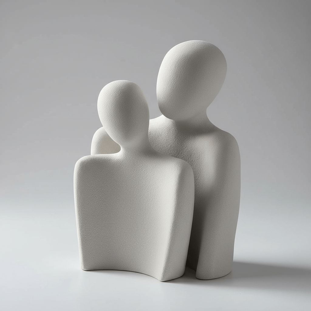 AMORINEXA – Esculturas Duplas de Amor Infinito para uma Decoração Romântica