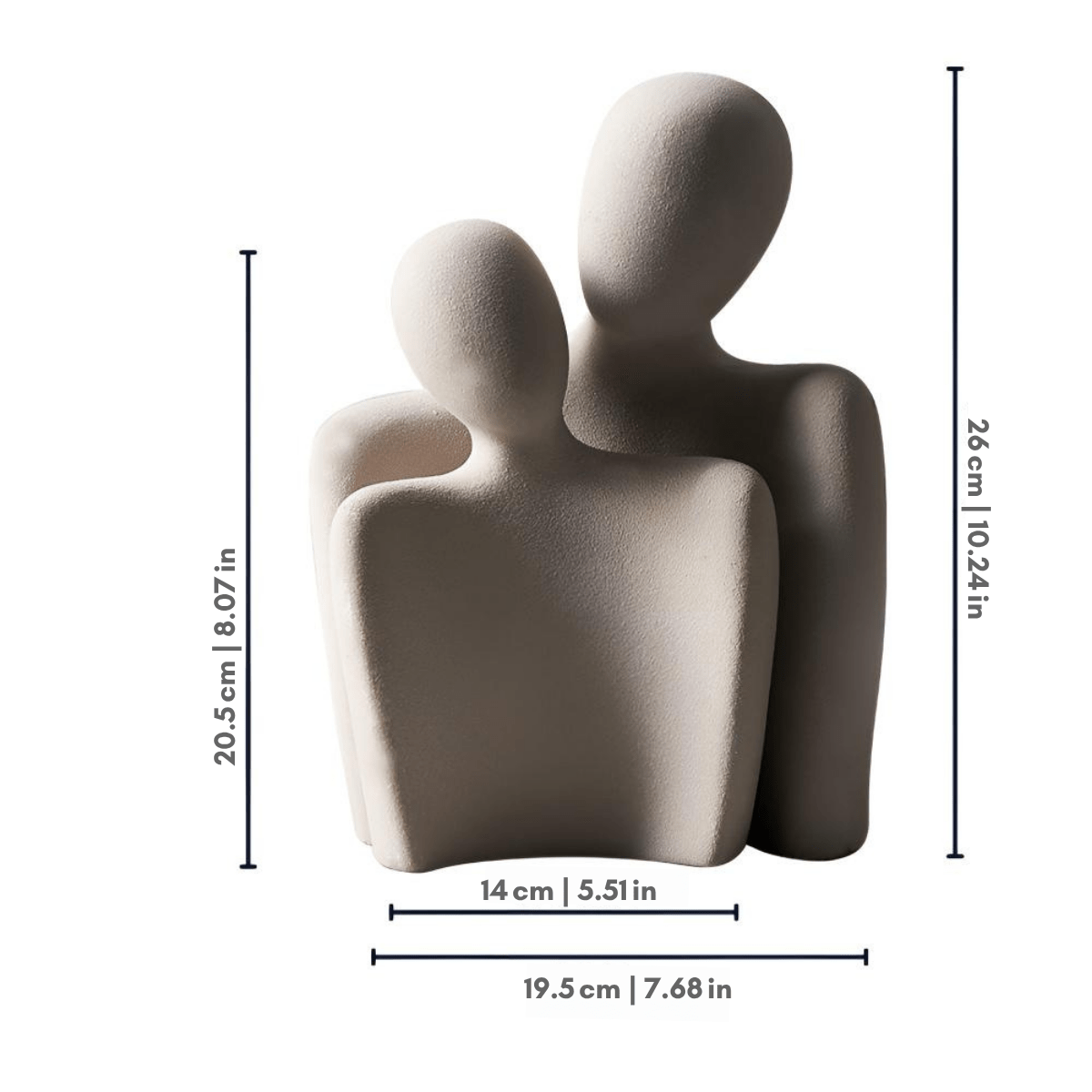 AMORINEXA – Esculturas Duplas de Amor Infinito para uma Decoração Romântica
