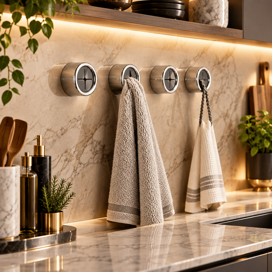 TOWELKEEP – Clips para toallas de pared para una organización sin esfuerzo