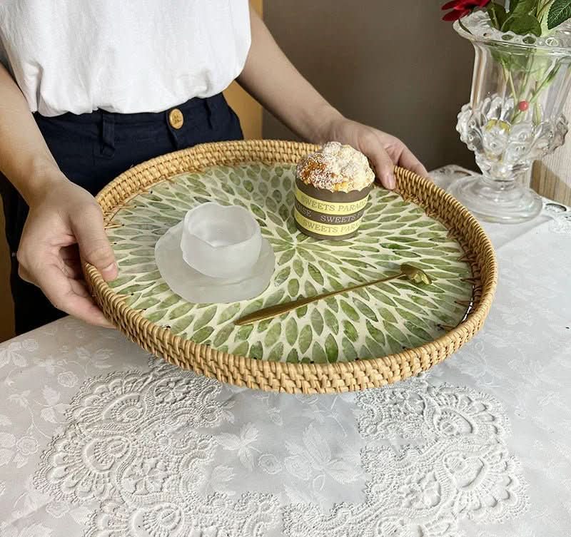 LOTAVENIXA – Obstschale in Lotusblattform für eine elegante Tischdekoration