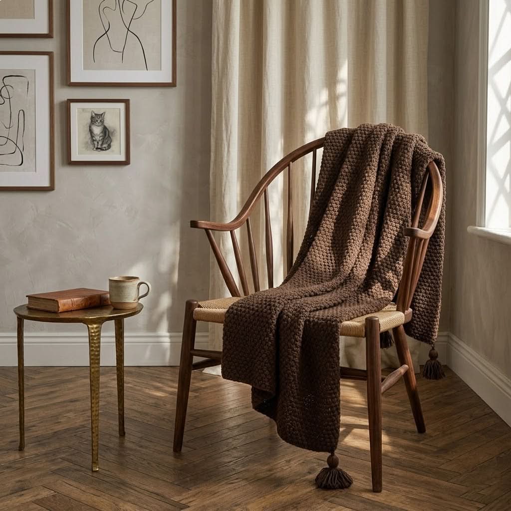 TASSELLOFT – Nordic Chunky Blanket for Cozy Layered Ambiance