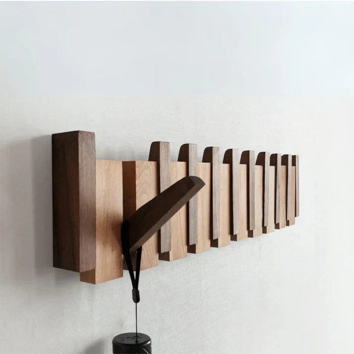 WOODHARM – Wooden Piano Coat Rack for Wall Storage