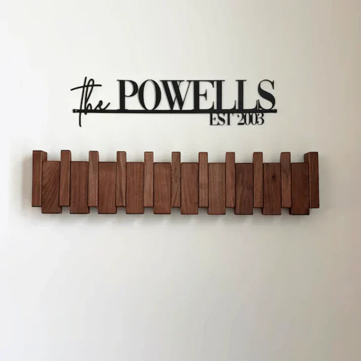 WOODHARM – Wooden Piano Coat Rack for Wall Storage