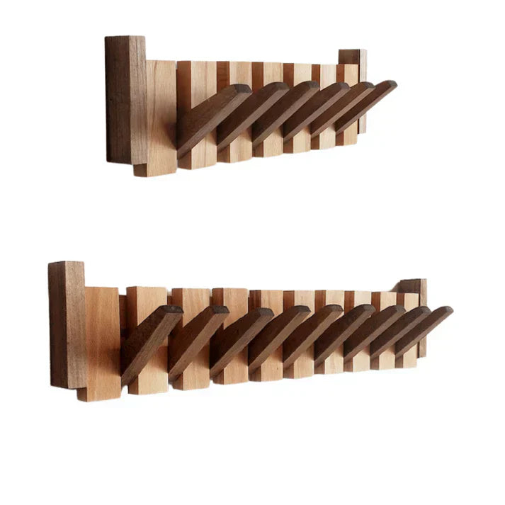 WOODHARM – Wooden Piano Coat Rack for Wall Storage